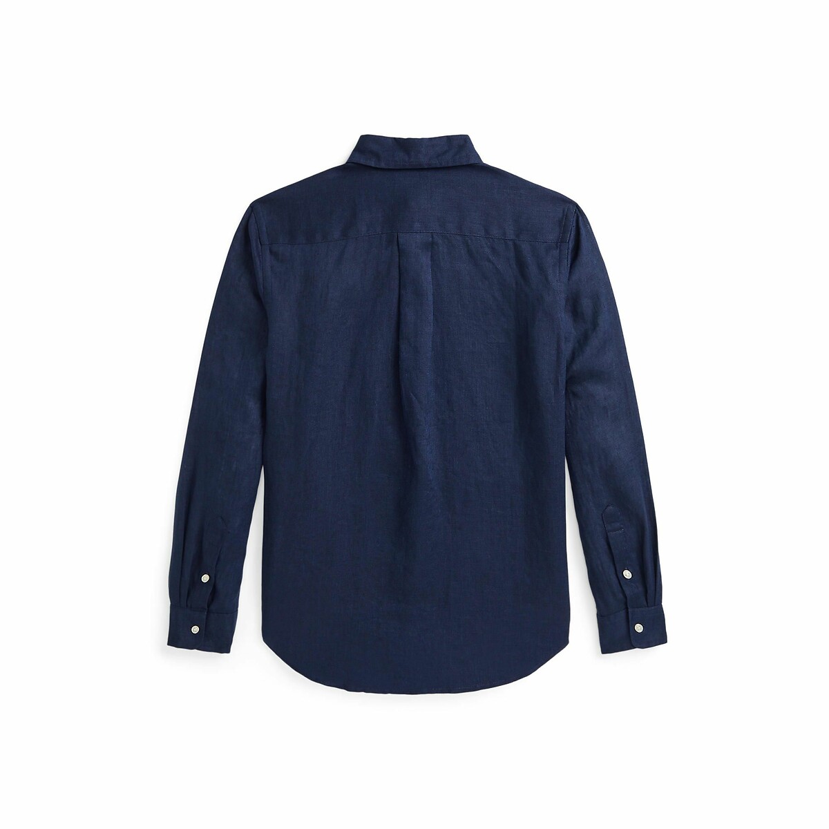 Linen Long Sleeve Shirt navy blue, POLO RALPH LAUREN