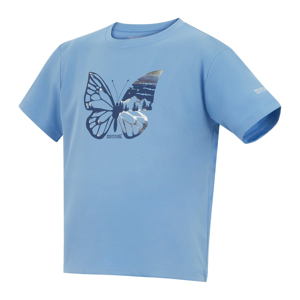 T-shirt manches courtes motif/style papillon ARIA denim, REGATTA
