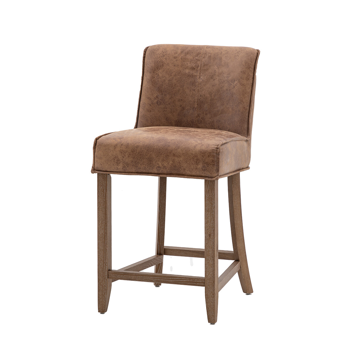 Terrance Vintage Leather Bar Stools (Set of 2) brown              , ÉDITÉ