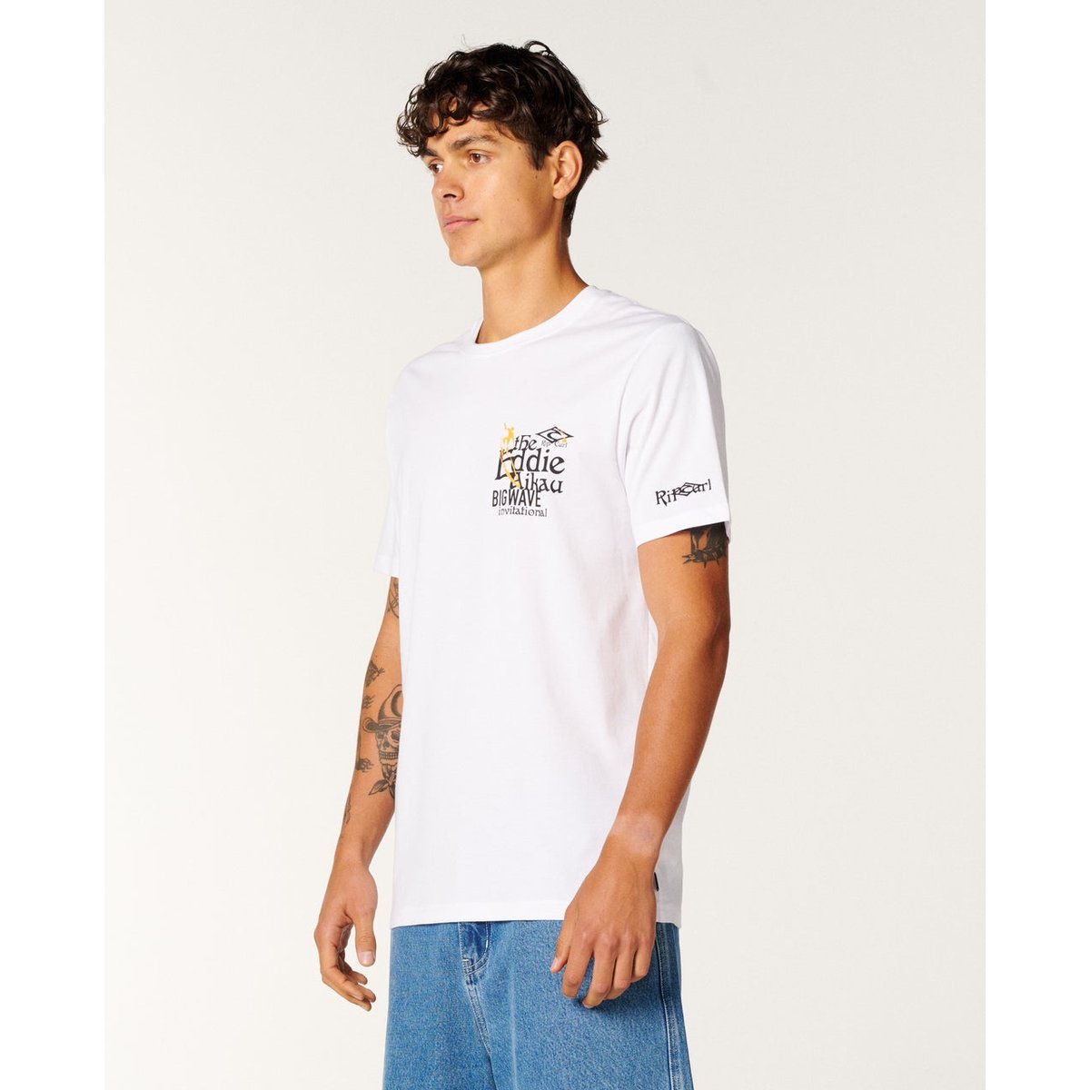 T-shirt EDDIE WOULD GO Poster blanc, RIP CURL