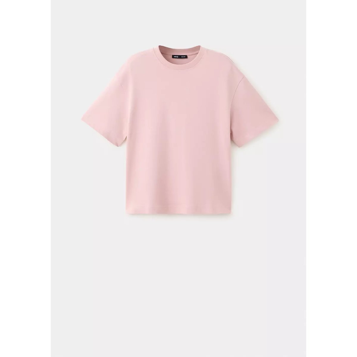 T-shirt manches courtes oversize rose, MANGO