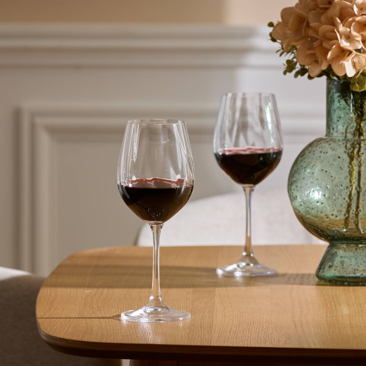 Lot de 6 verres à vin en Cristallin NEVA transparent, ATMOSPHERA
