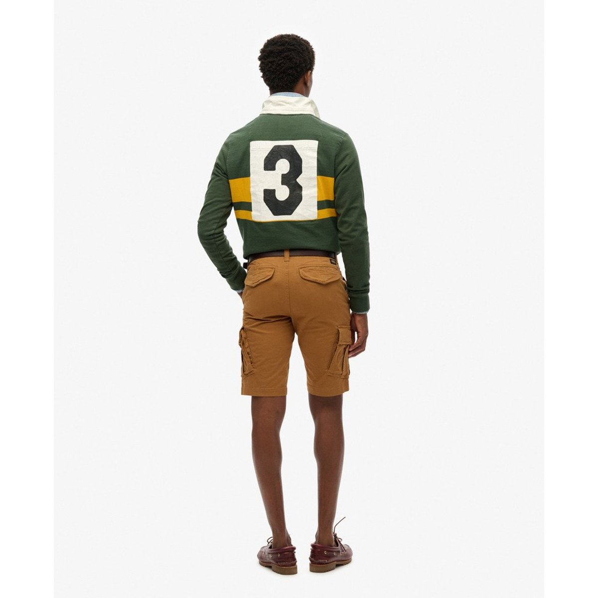 Short Cargo Organic Coupe Décontractée marron denim co tobacco, SUPERDRY