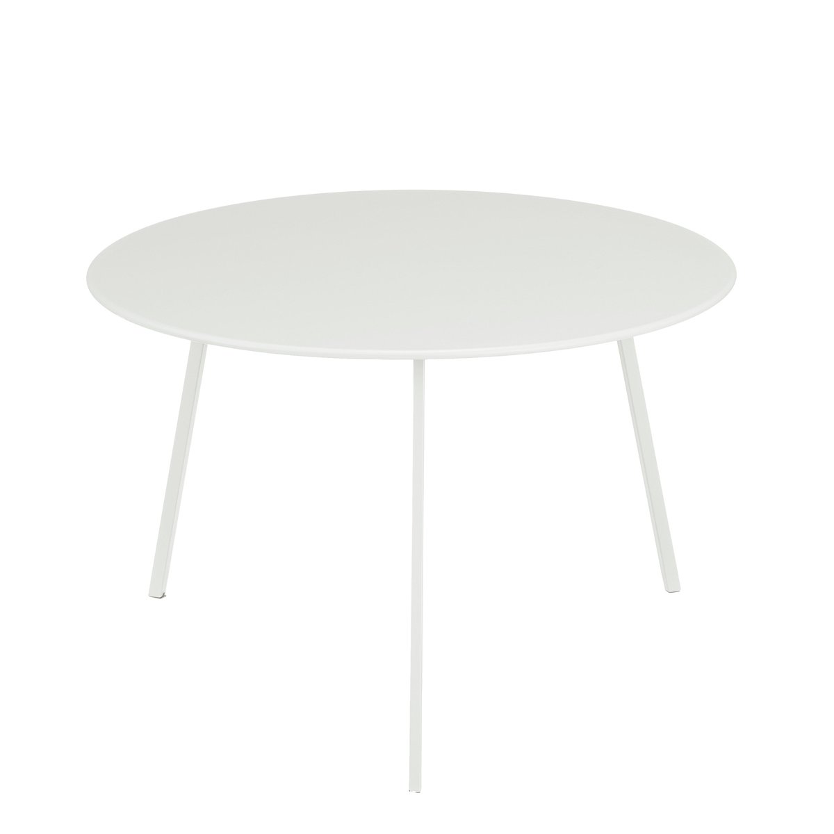 Table d'appoint de jardin Ø58 cm SEATLE blanc, MICA DECORATIONS