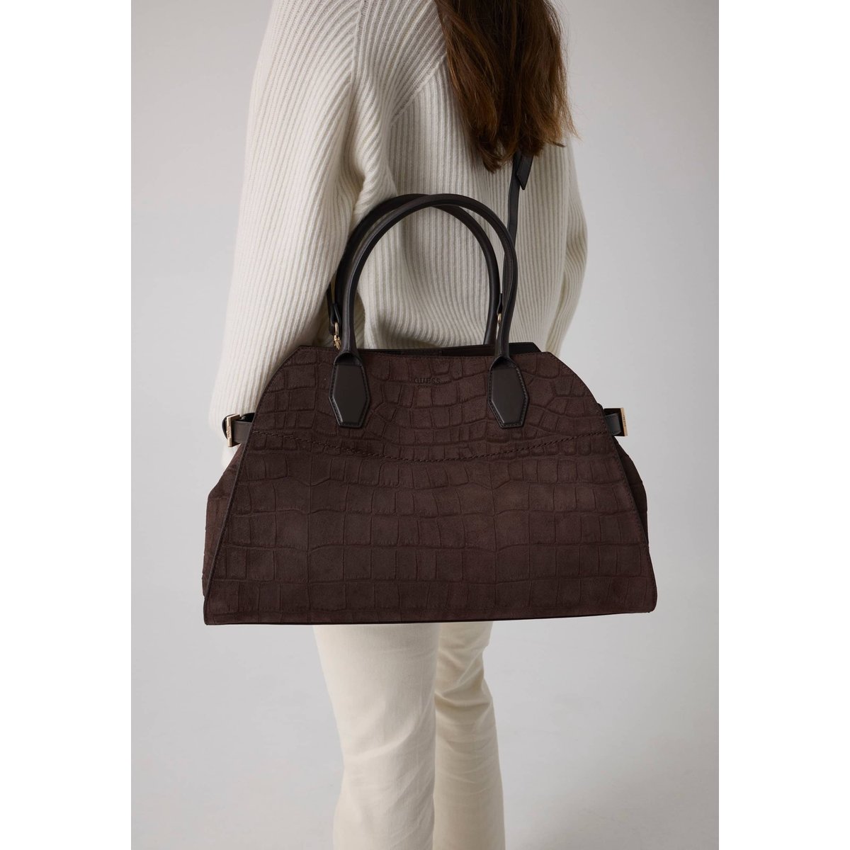 Sac À Main En Cuir Véritable Liza dko, GUESS