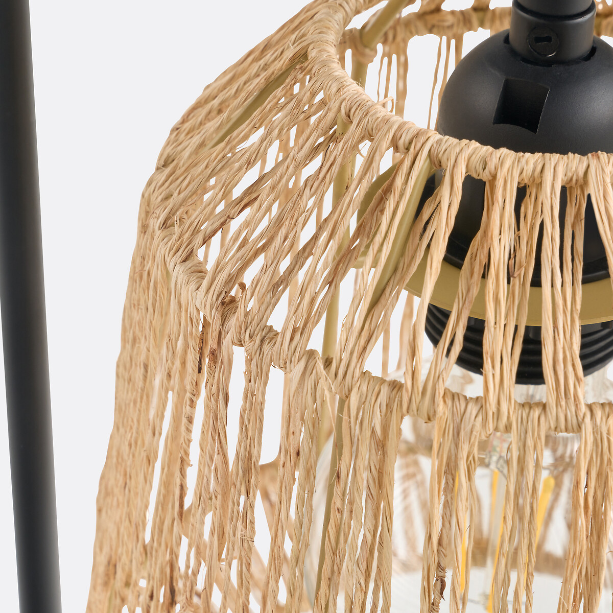 Lampe à poser, en métal fer et chanvre, YAKU naturel, LA REDOUTE INTERIEURS