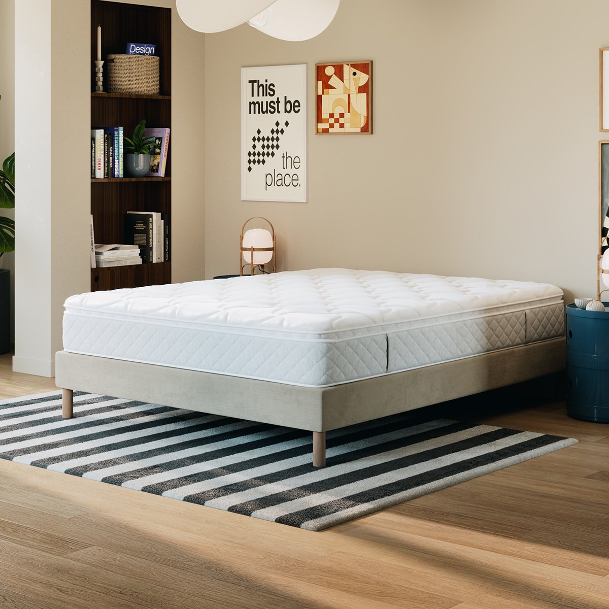 Matelas ressorts Bien-être Suprême blanc, SLOME