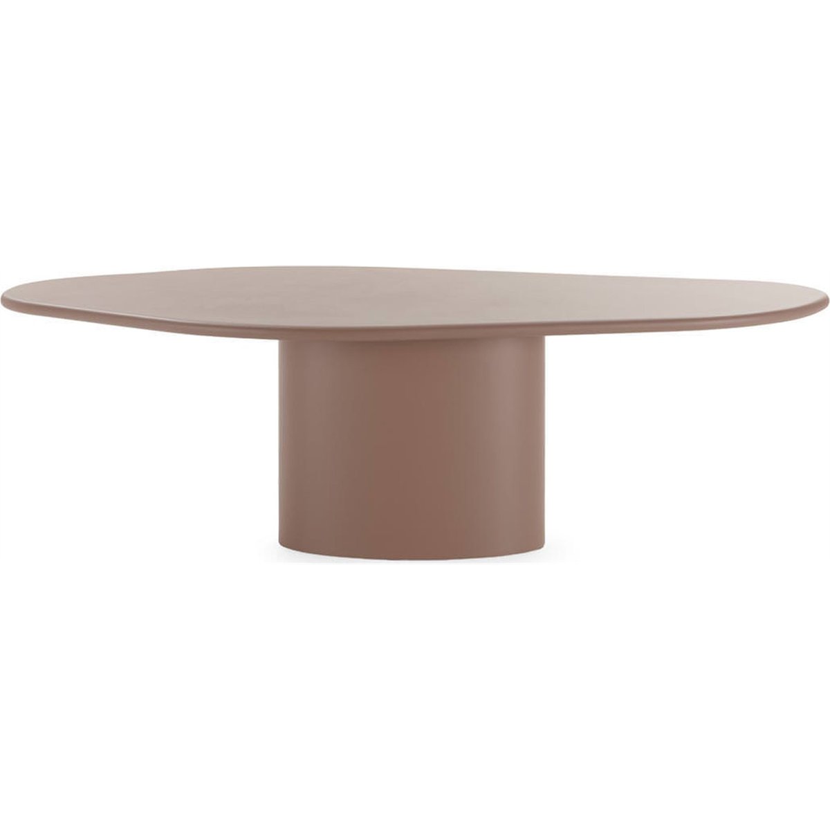 Table à manger sculpturale pied central moka, RECOLLECTION