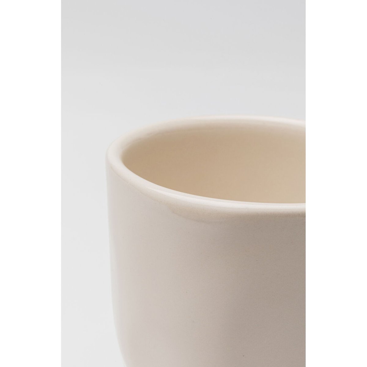 Lot de 6 mugs en faïence, ORGANIC crème, KARE DESIGN