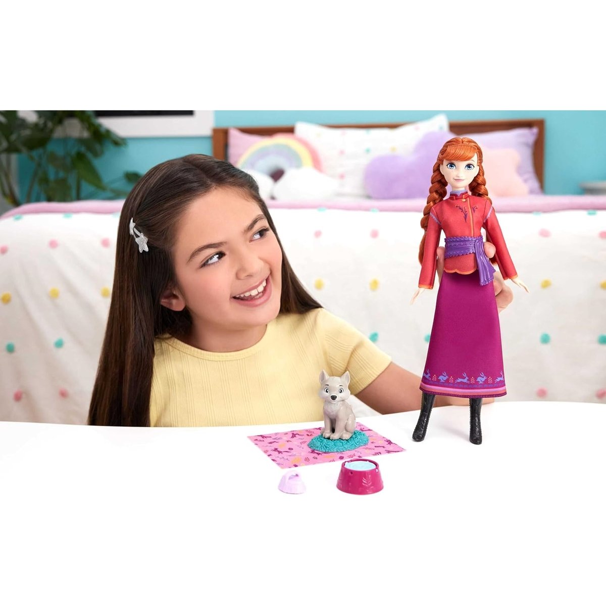 Disney - La reine des neiges - Coffret Anna et le Louveteau rouge, MATTEL