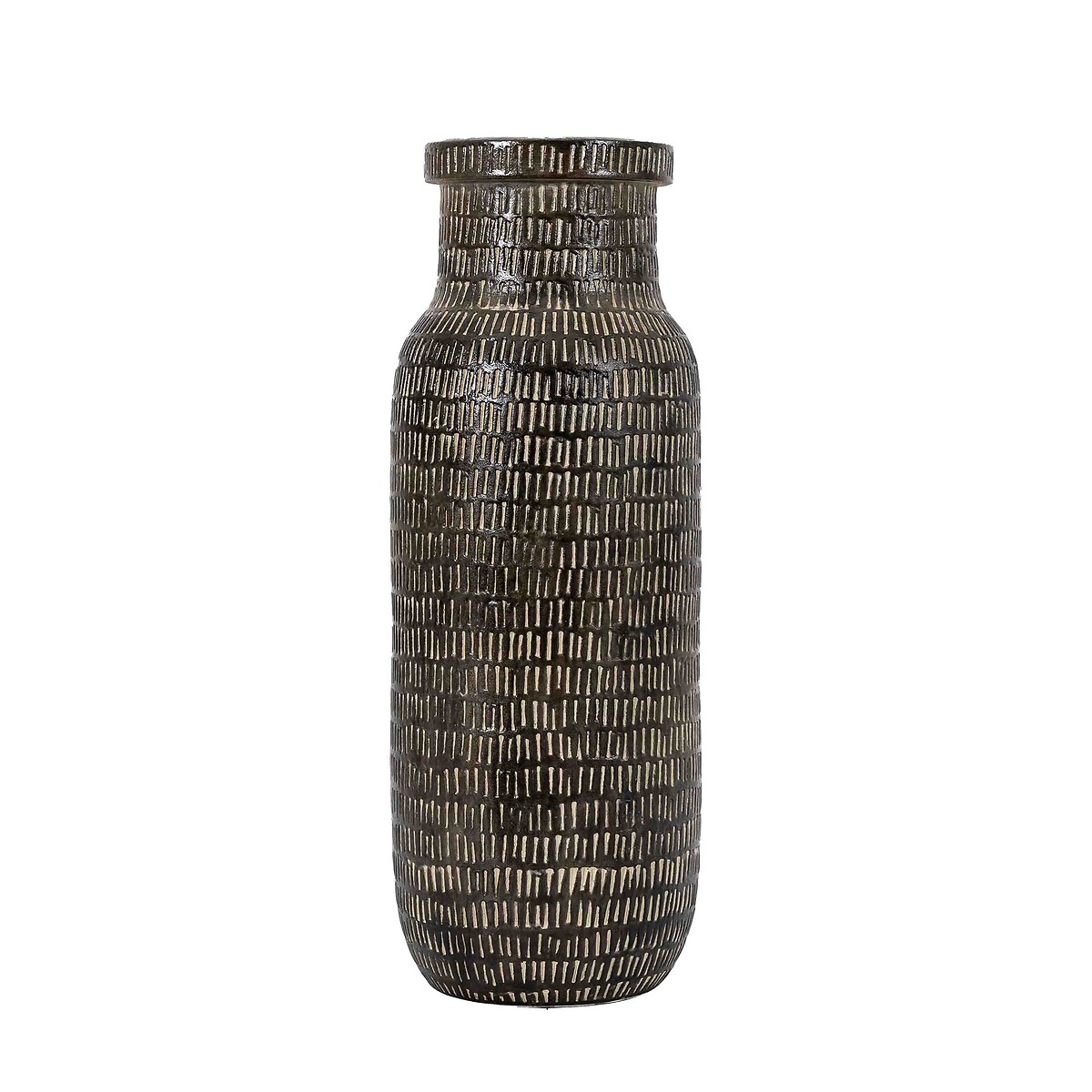 36cm Tall Textured Vase black, ÉDITÉ