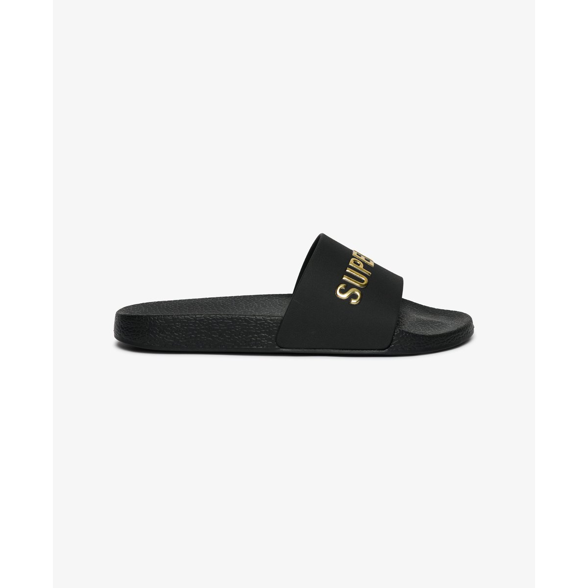 Claquettes de Piscine Métallisées Premium noir/doré, SUPERDRY
