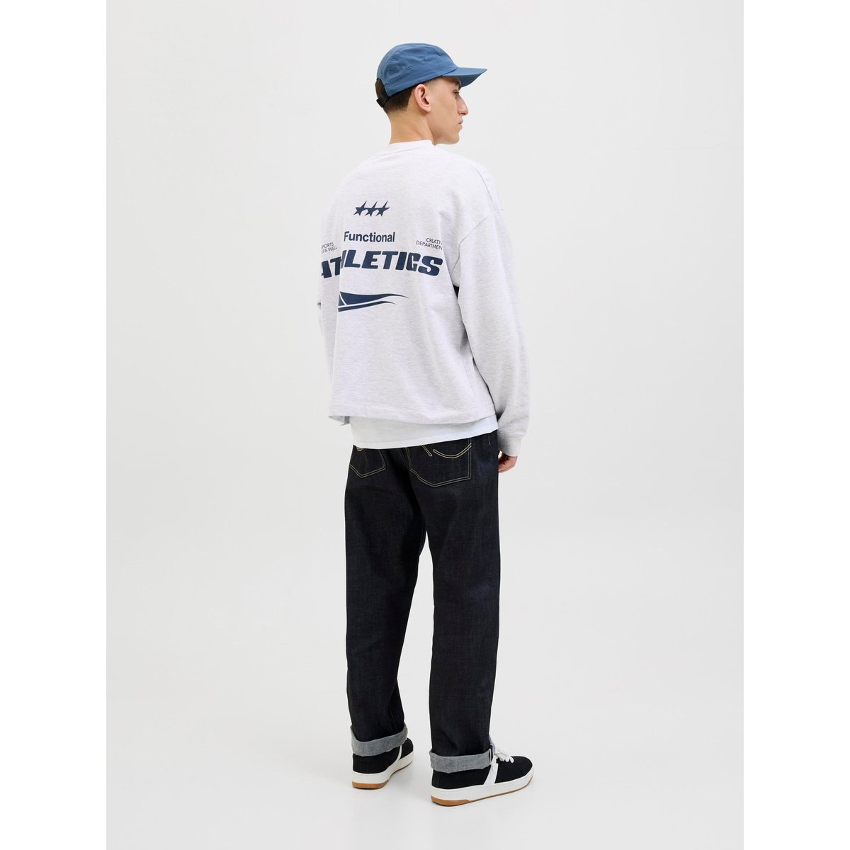 Sweat-Shirt white melange, JACK & JONES