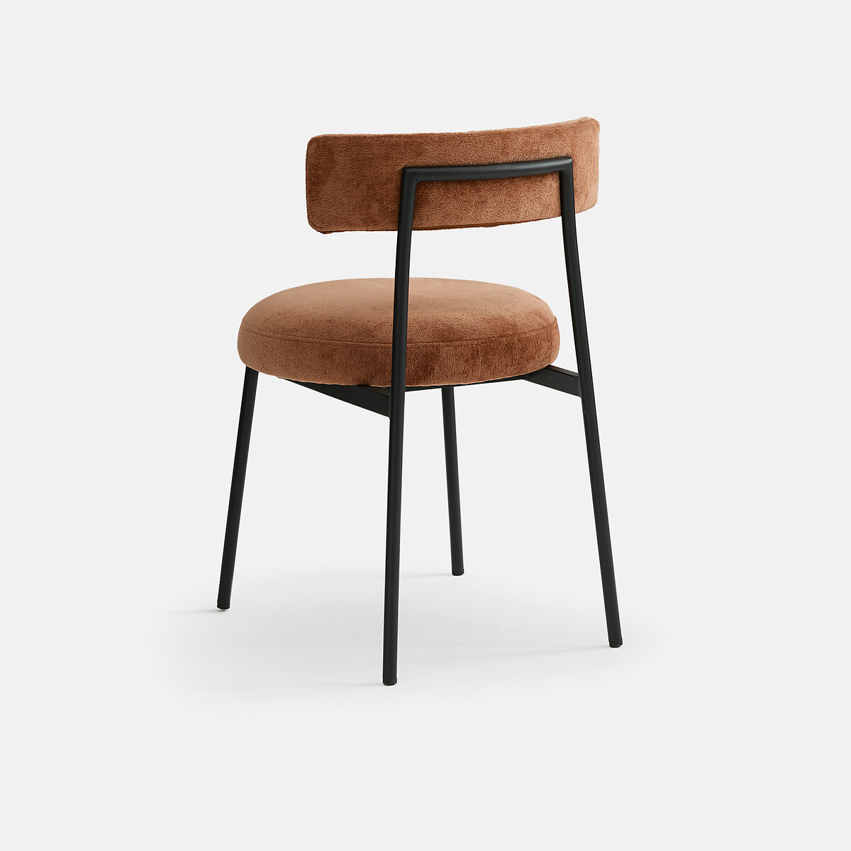Chaise en métal acier et tissu texturé, SARVIO terracotta, LA REDOUTE INTERIEURS