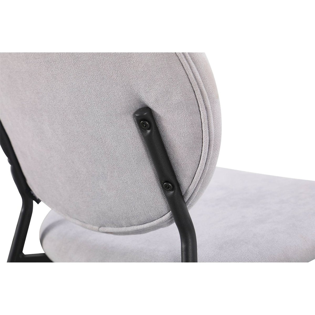 Chaise tapissée chenille collection BROCTALM gris clair chenille enjoy new lux, RECOLLECTION