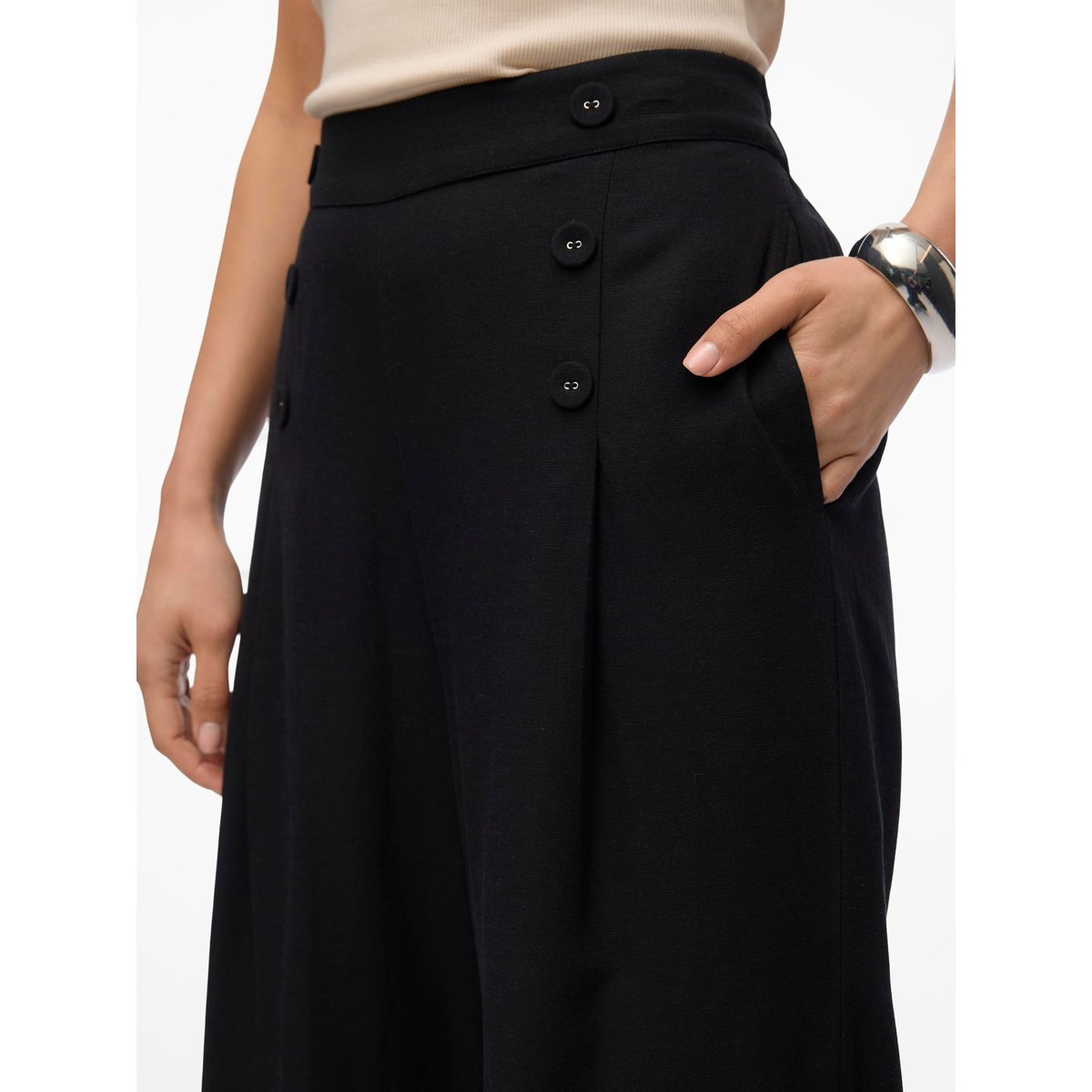 Jupe Culotte noire - black, VERO MODA