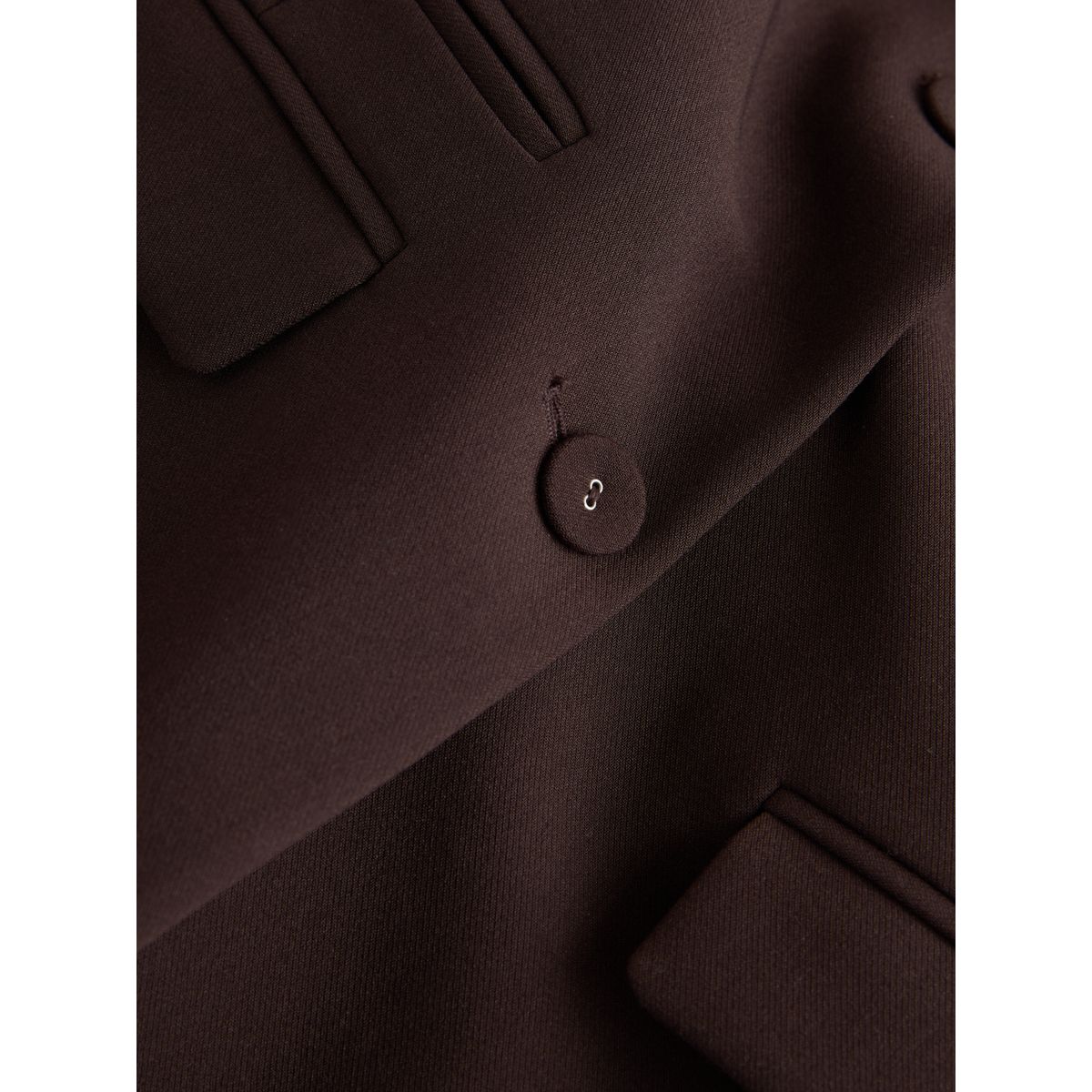 Blazer sans col à v marron chocolat, NEXT
