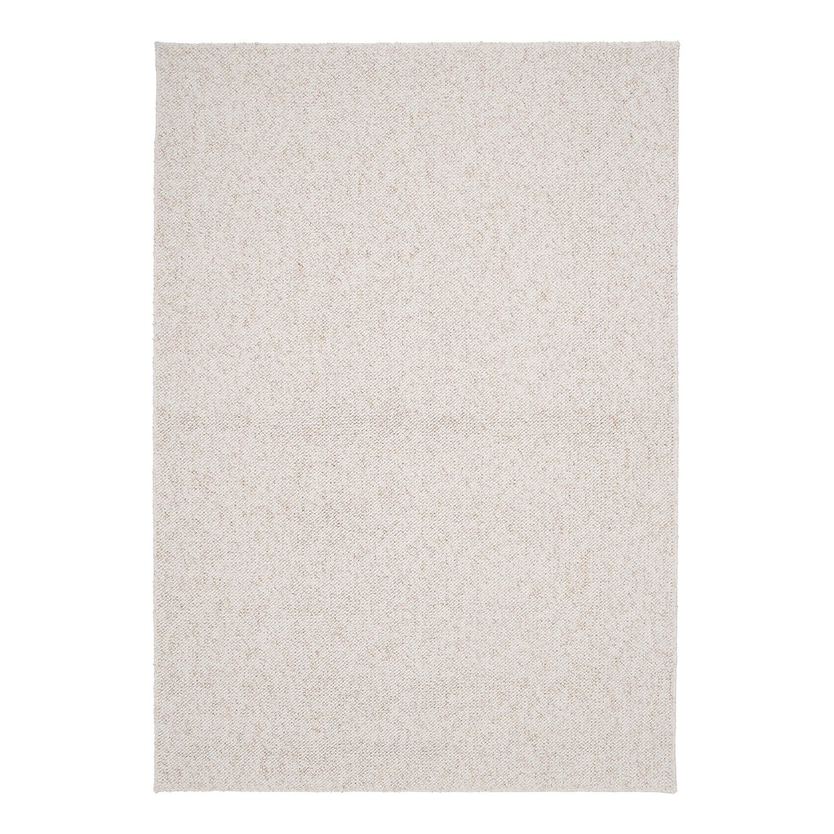 Tapis intérieur bouclé aspect laineux lavable SANDSTONE blanc pur, AFK LIVING