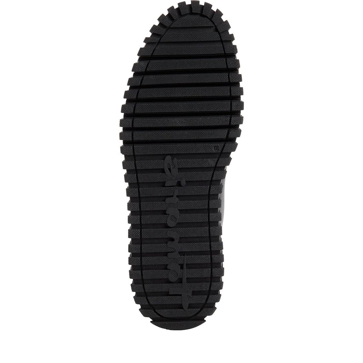Baskets montantes en cuir noir, TAMARIS