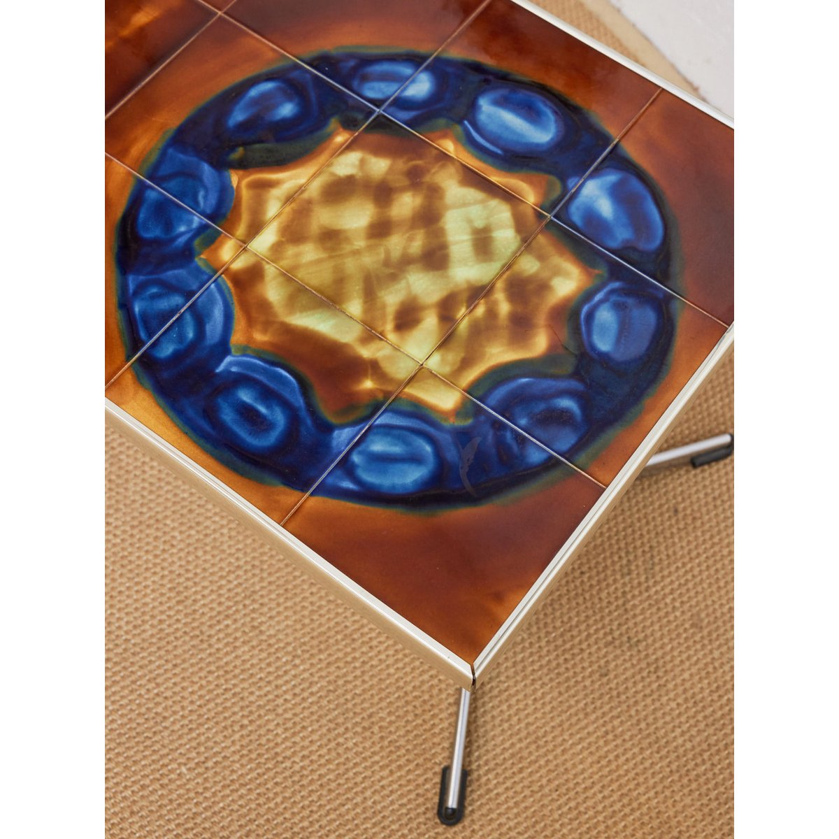 Table basse en céramique Donna N°1107 - Bon état marron, DEBONGOUT