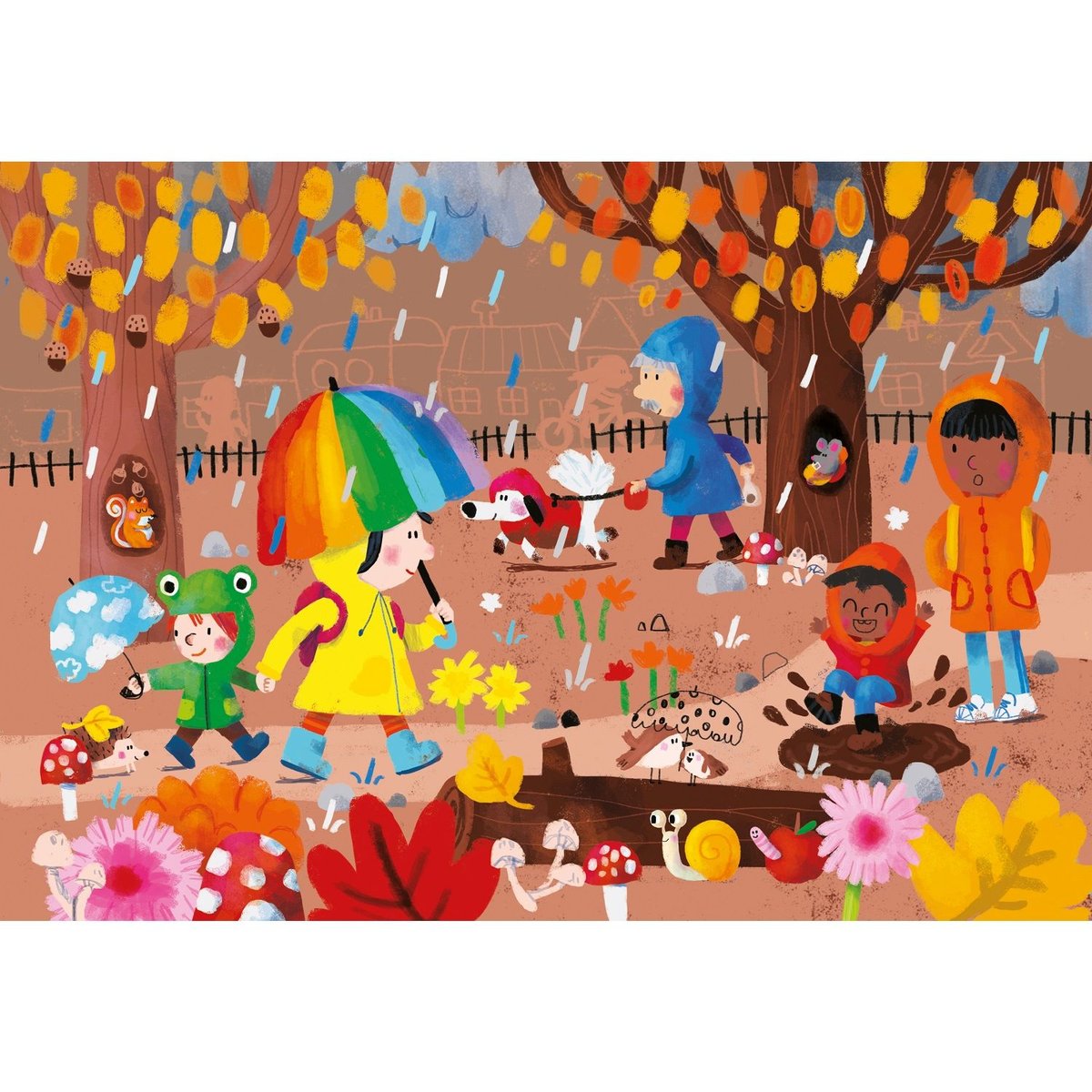 Livre puzzles en bois orange (les 4 saisons), VILAC