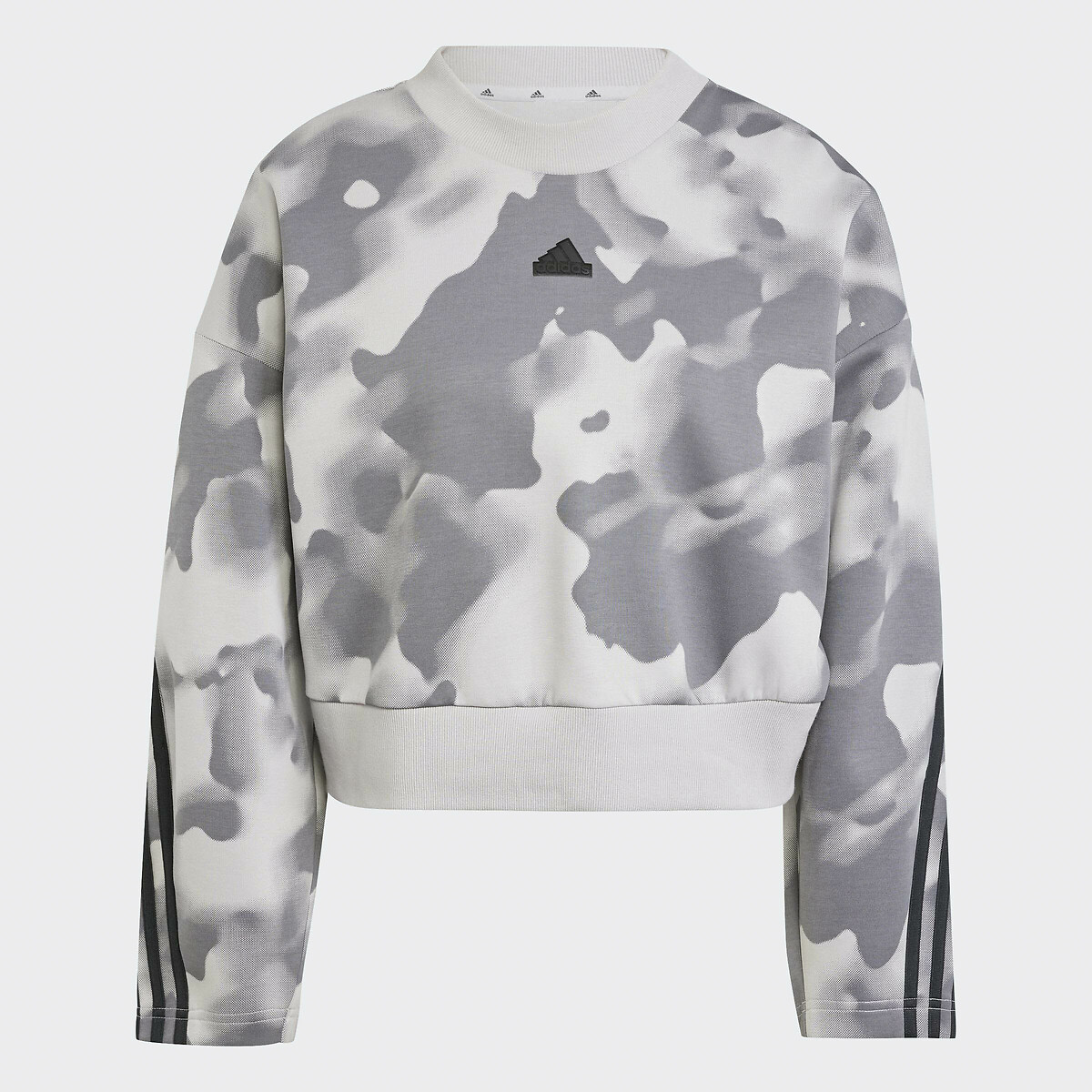 Future Icons 3-Stripes Sweatshirt in Cotton Mix grey, ADIDAS SPORTSWEAR