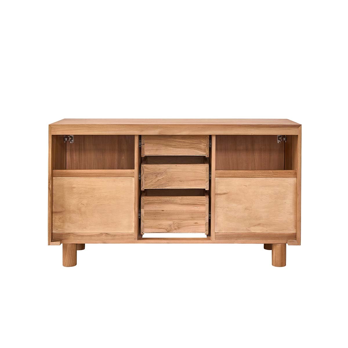 Meuble sous vasque en teck massif 140 cm GUSTAVE naturel, BERAH GETAH
