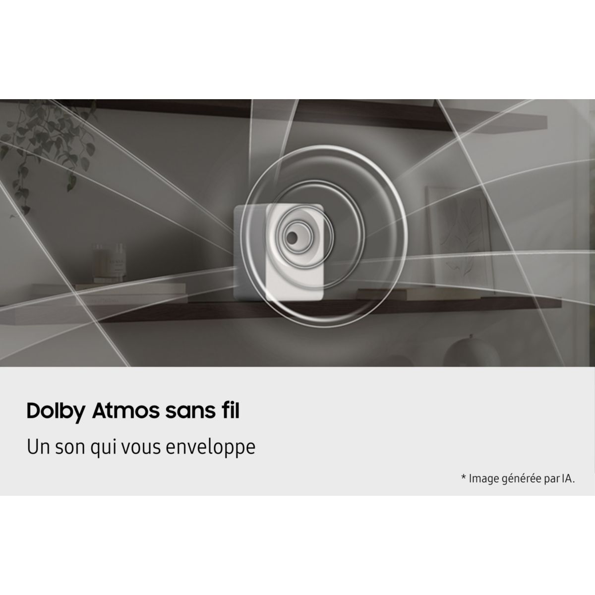 Enceinte sans fil Music Studio 7 HW-LS71H WiFi BT WHITE couleur unique, SAMSUNG