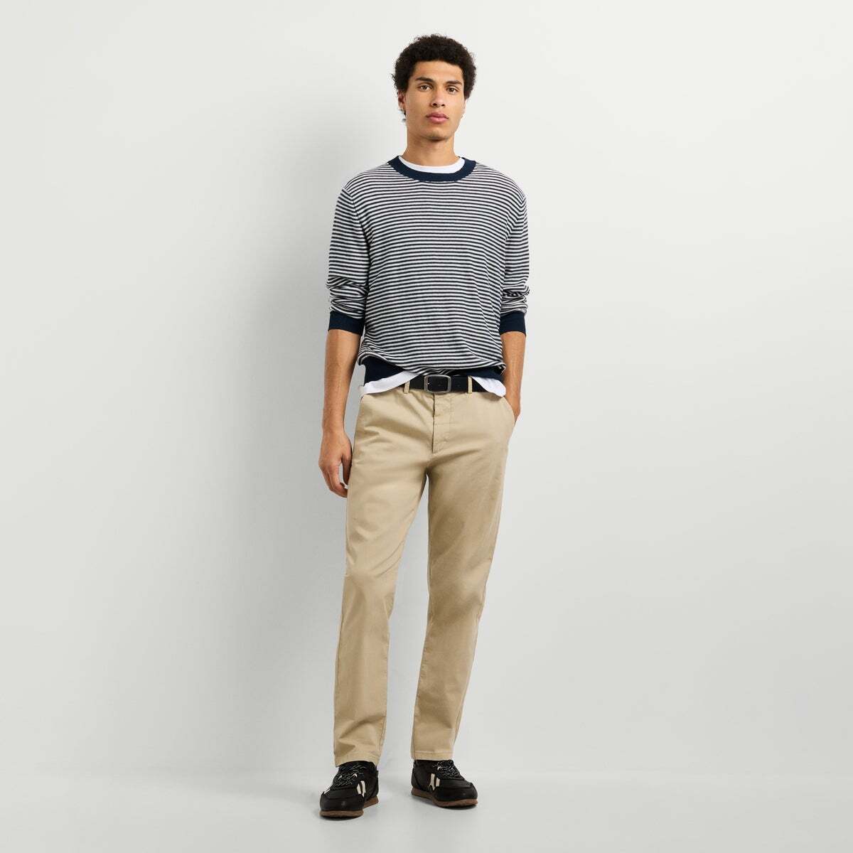 Pull Col Rond En Maille bleu dulwich, PEPE JEANS