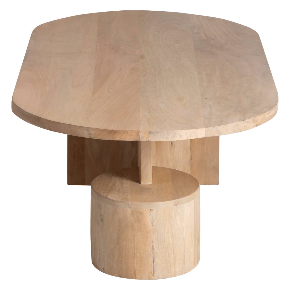 Table basse en bois de manguier EDOUARD bois clair, MADE IN MEUBLES 