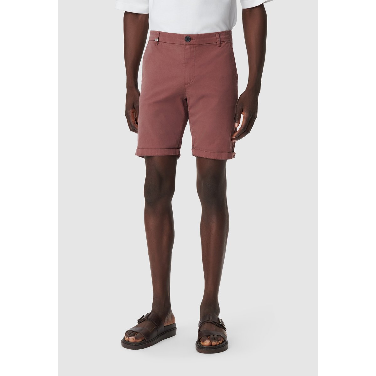 Bermuda chino slim roux, IKKS