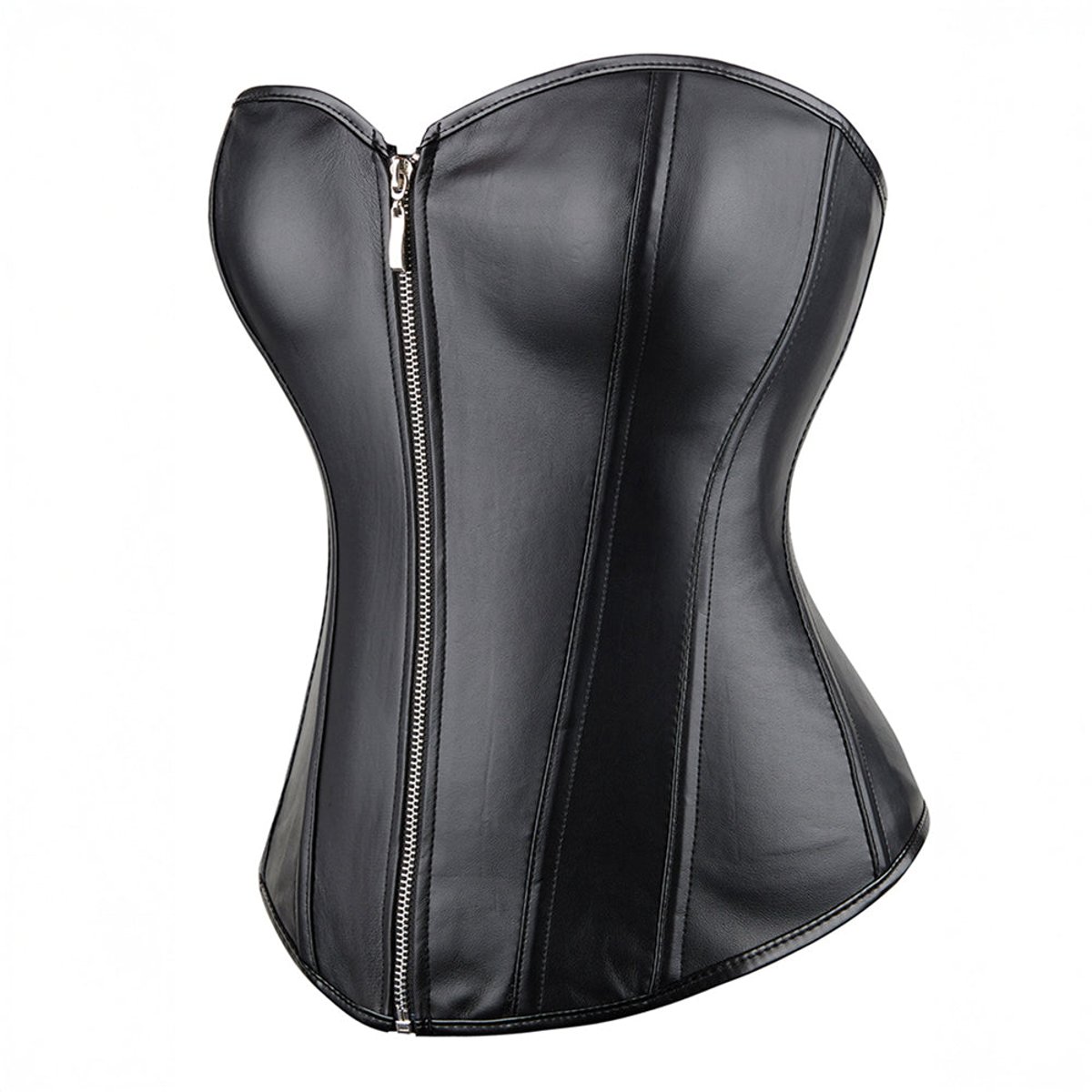 Corset Wetlook Zip OhYeah noir, OHYEAH