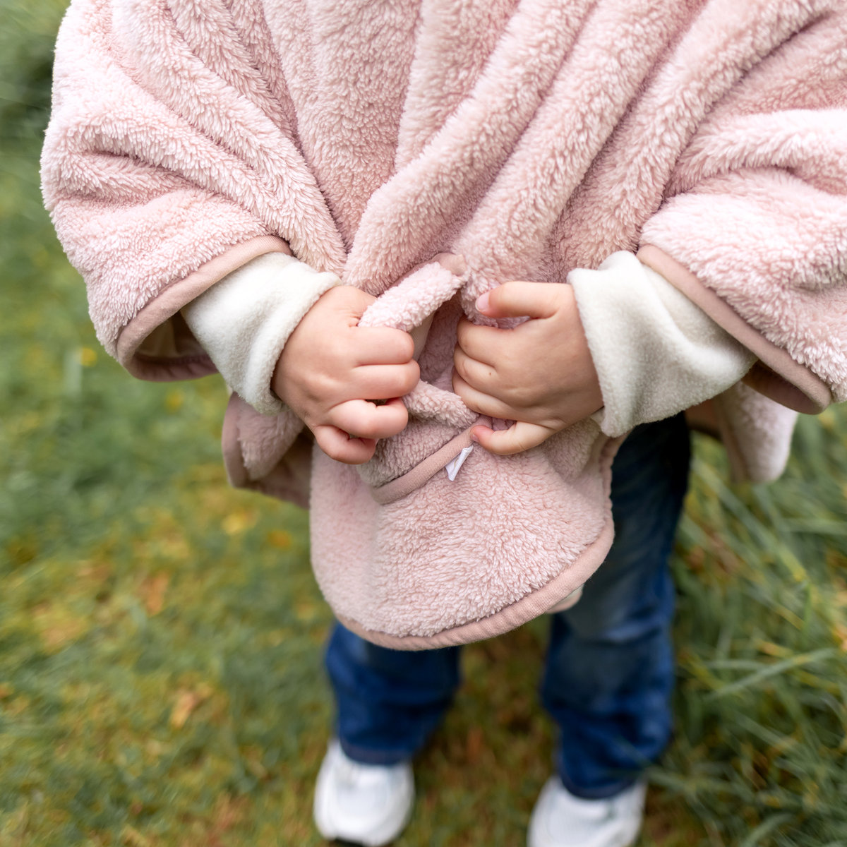 Poncho de voyage bébé pour siège auto - Moelleux douceur blush, BEMINI