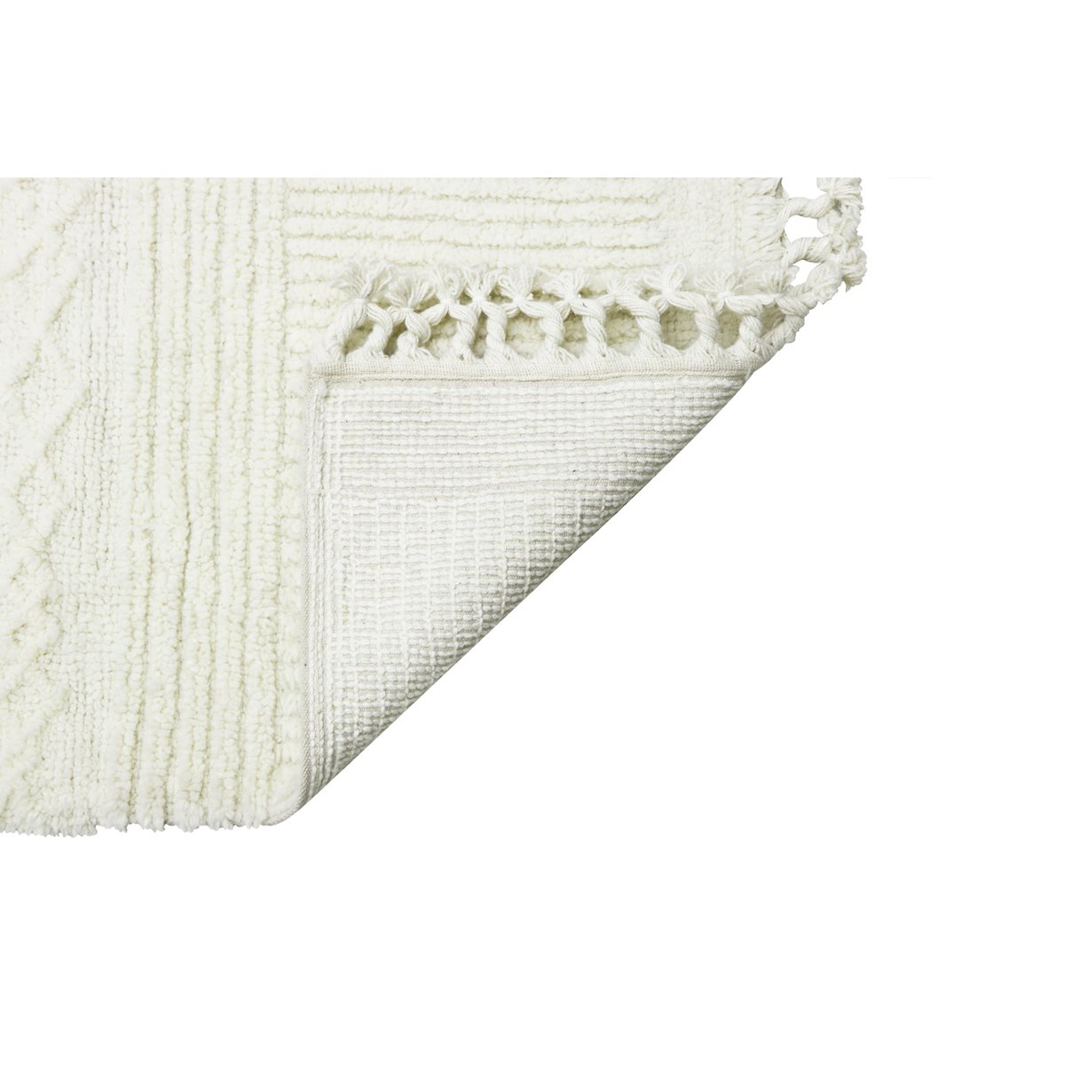 Tapis à laine Rectangulaire ARI blanc, LORENA CANALS