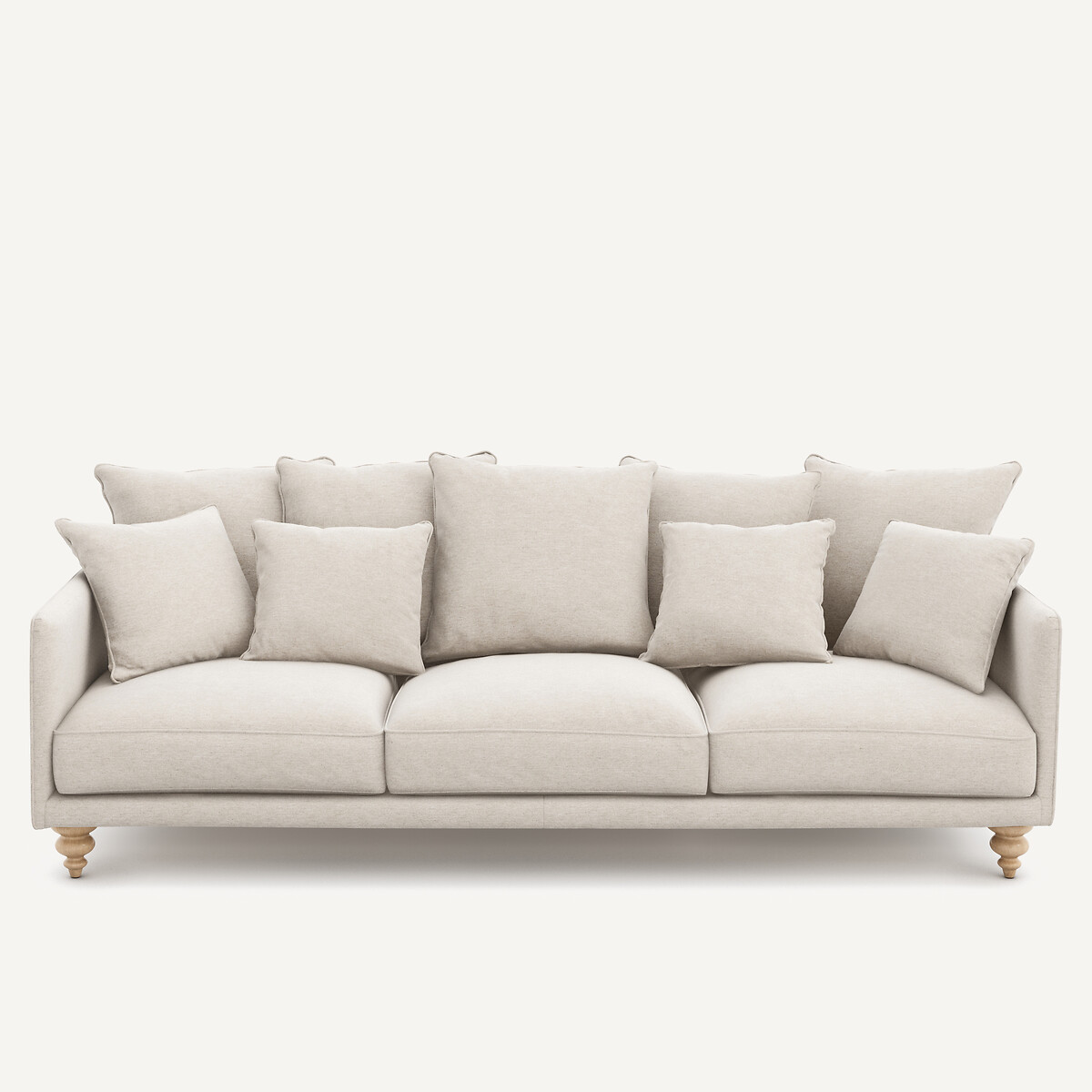 3-, 4- oder 5-Sitzer-Sofa, aus meliertem Canvas, LAZARE elfenbein, AM.PM
