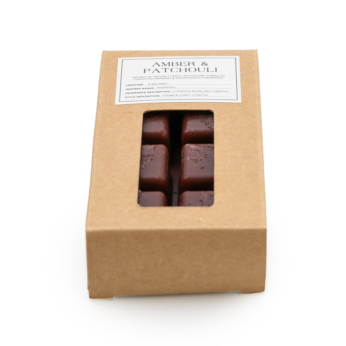 Pack of 8 Apothecary Amber & Patchouli Wax Melts amber, SO'HOME