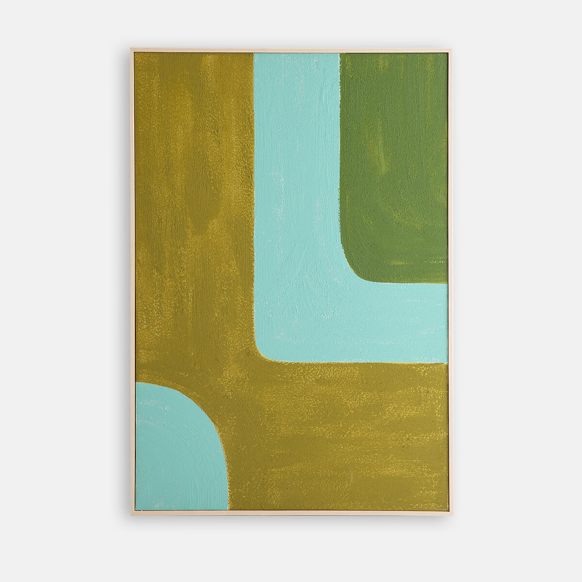 Toile peinte à la main, 70 x 100 cm, BRUNA vert/bleu, LA REDOUTE INTERIEURS