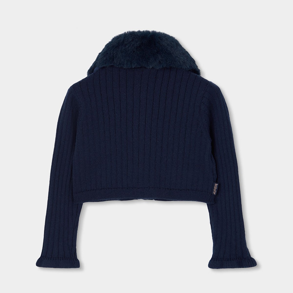 Veste fille en maille bleu, BOBOLI