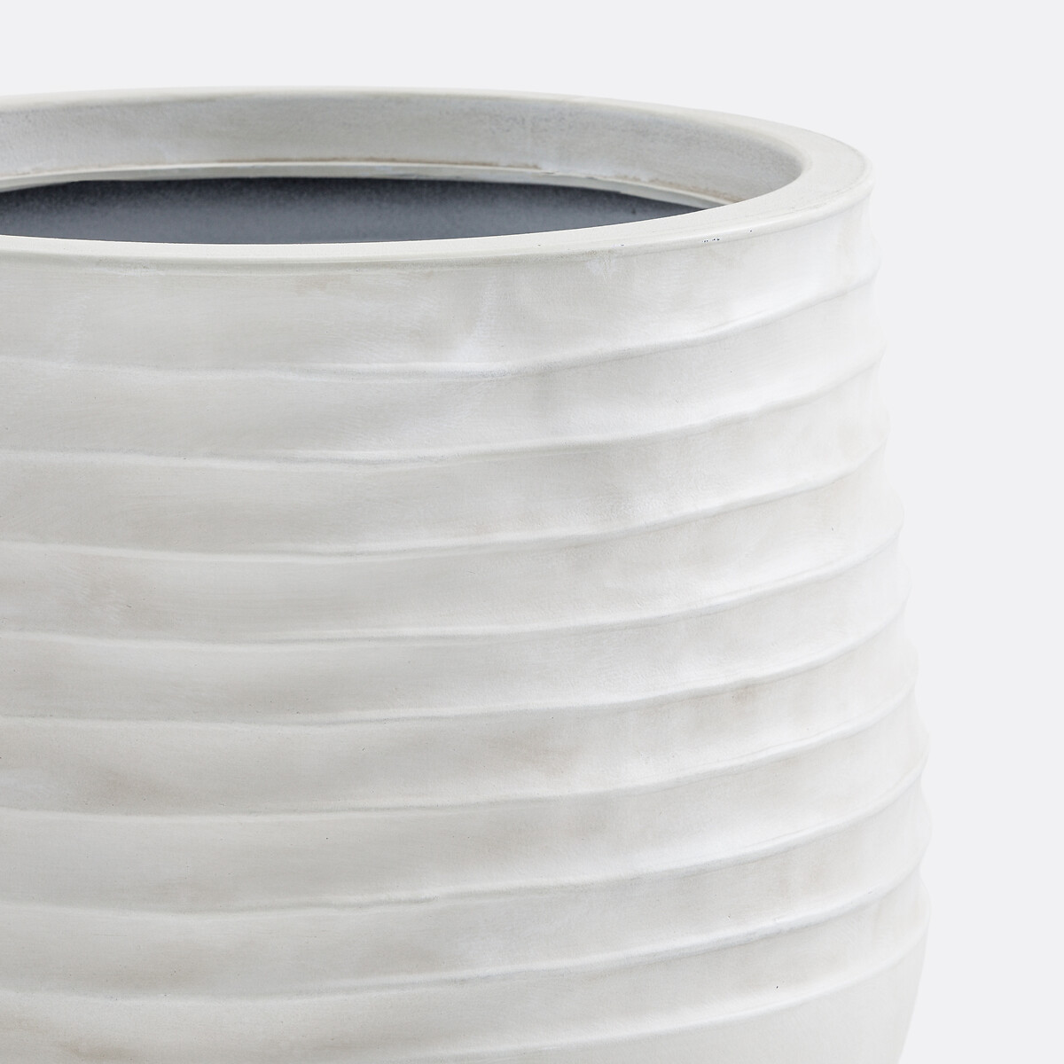 Maceta, altura 37 cm, NEVA blanco roto, LA REDOUTE INTERIEURS