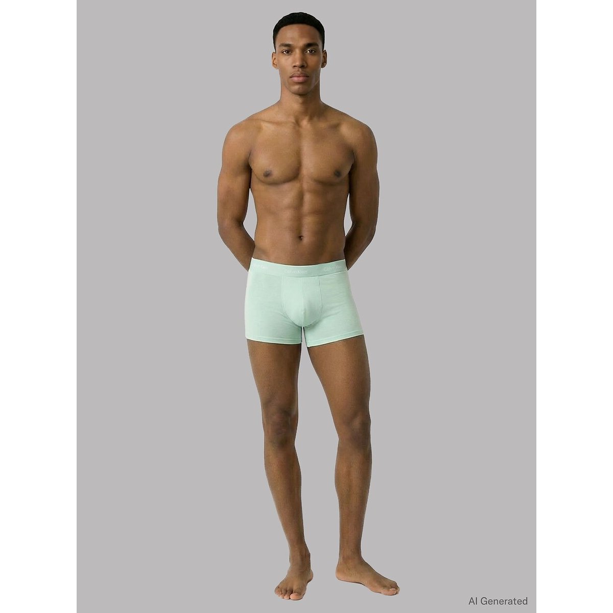 Lot de 3 boxers relaxed avec pinces - Icon Cotton Stretch noir + gris + vert, CALVIN KLEIN UNDERWEAR