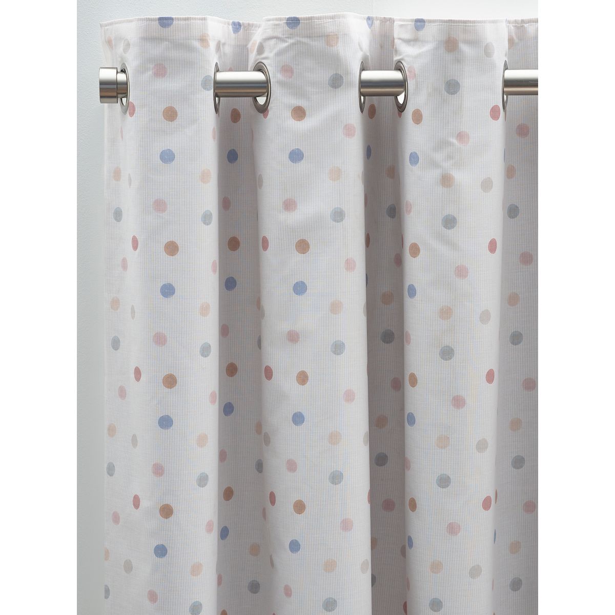 Rideaux occultants à œillets rose à pois scandinave, NEXT