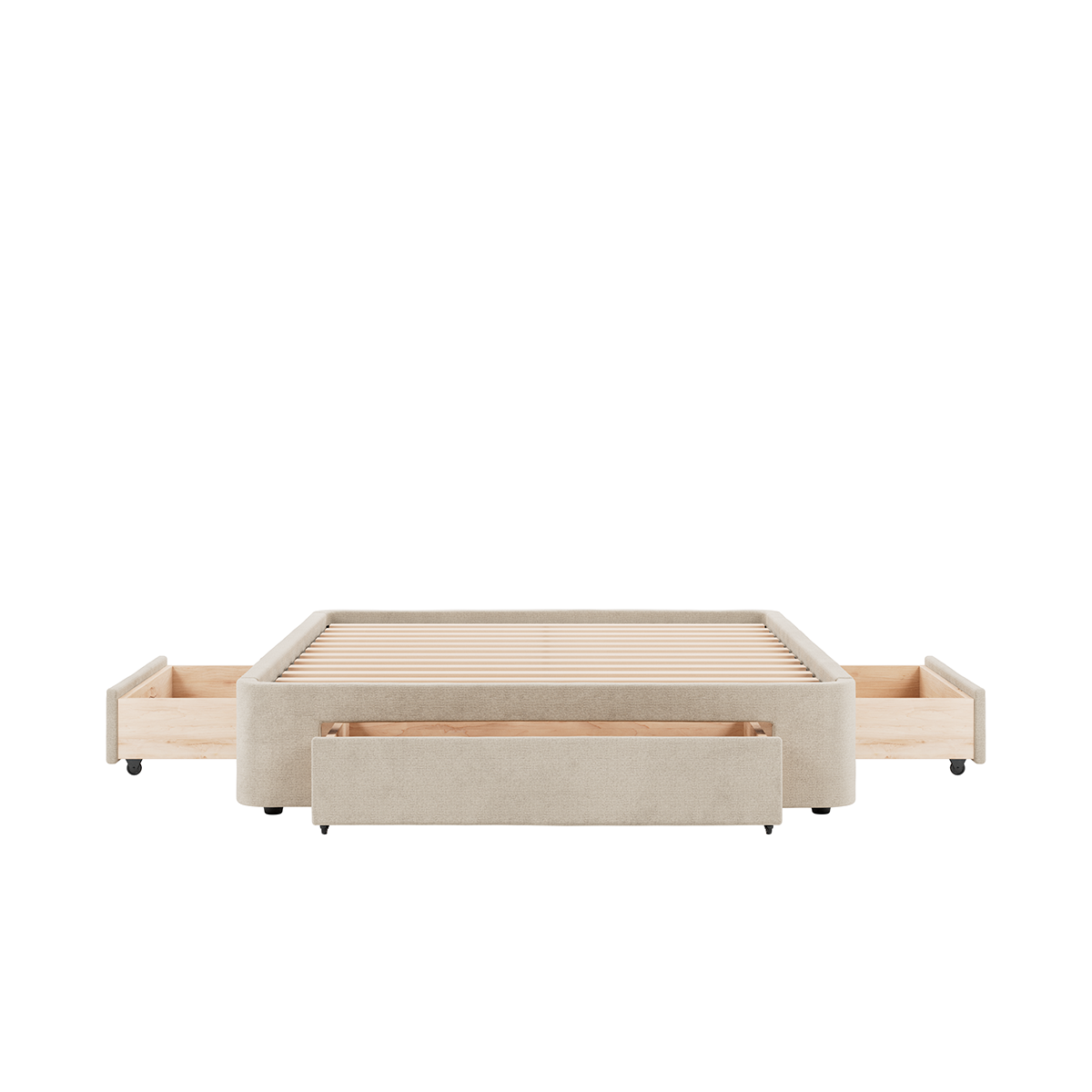 Sommier 3 tiroirs Nova beige, SLOME