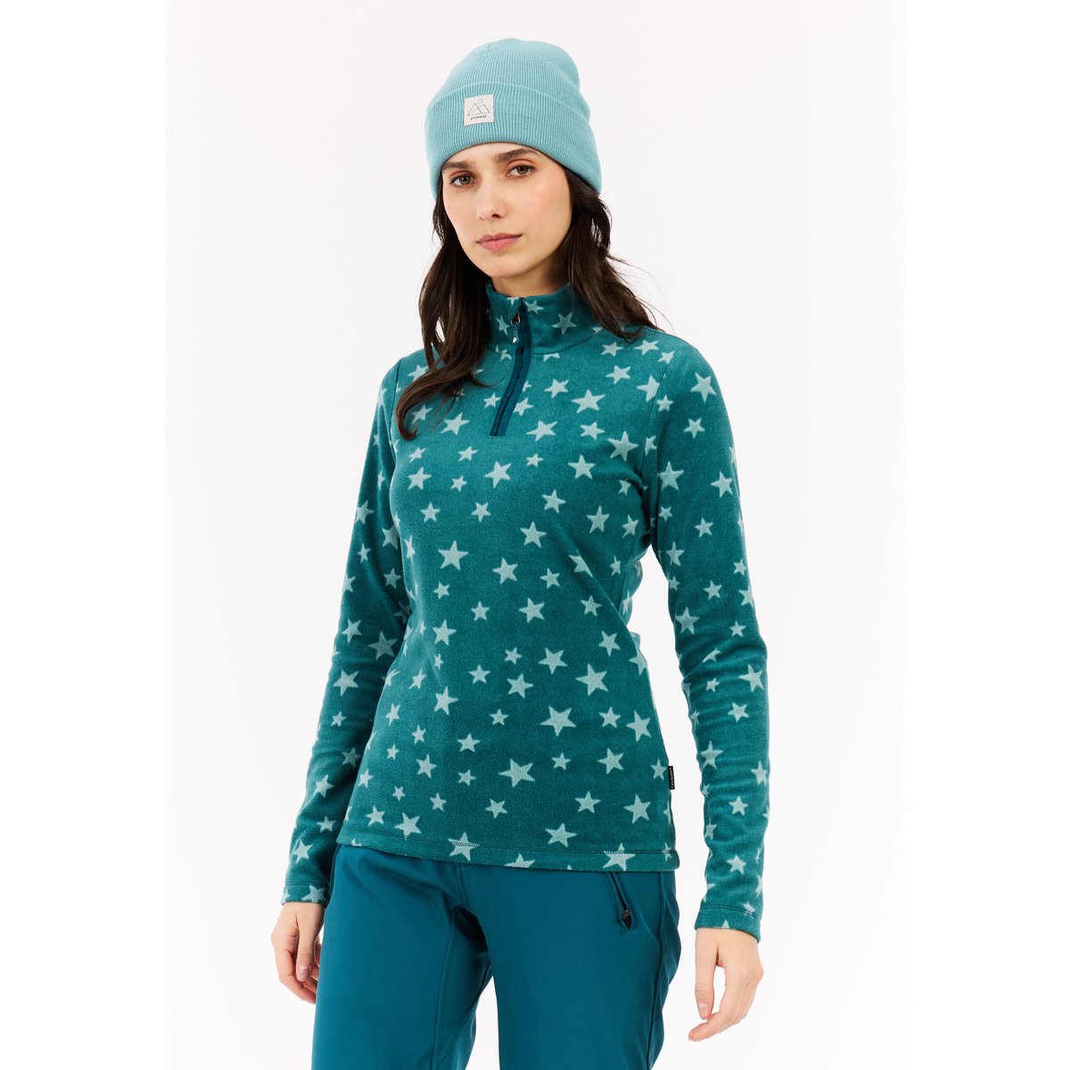 Haut 1/4 zippé PRTREFUZZY rainstorm blue, PROTEST
