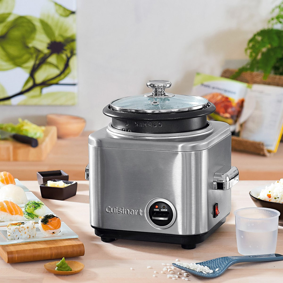 Rijstkoker CRC400E brossed staal, CUISINART