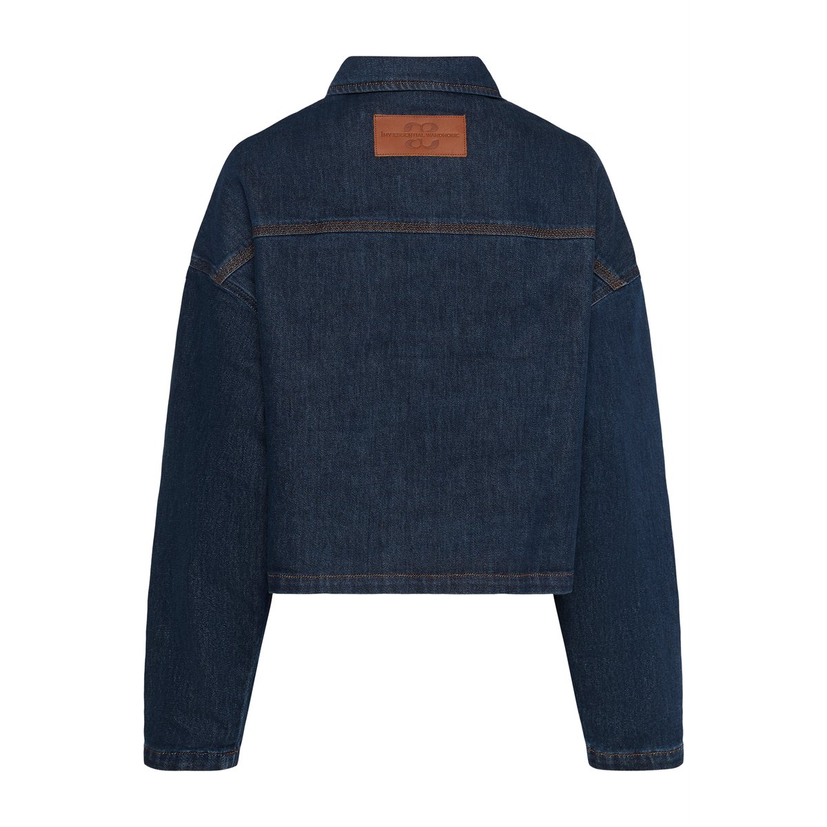 Veste en jean bleu dark blue un-wash, MY ESSENTIAL