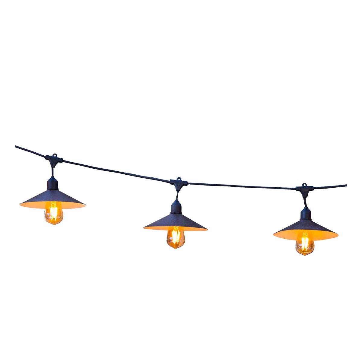 Guirlande solaire Hybride VINTY LIGHT SOLAR gris, LUMISKY