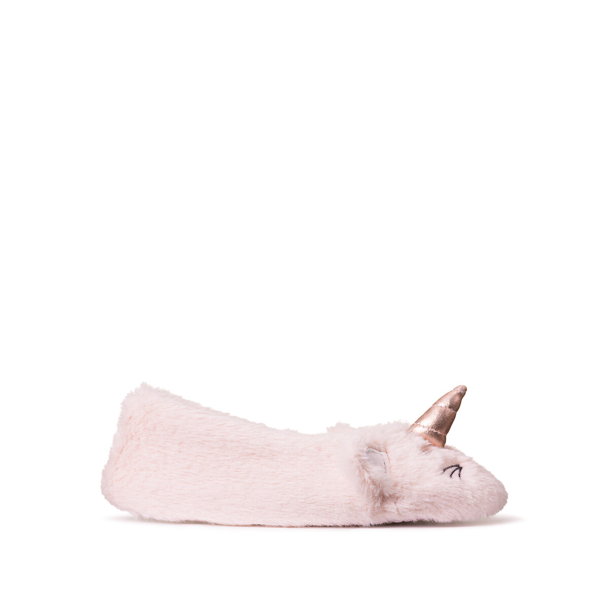 Chaussons sherpa tête de chat licorne rose, LA REDOUTE COLLECTIONS