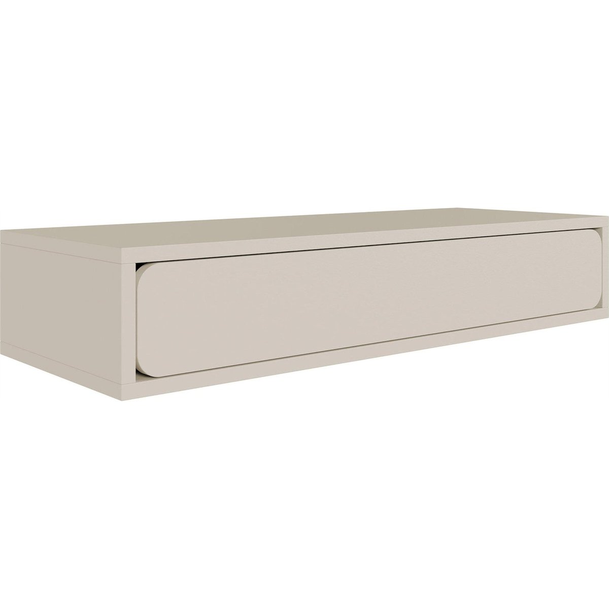 Console murale WUWU avec tiroir gris beige, RECOLLECTION