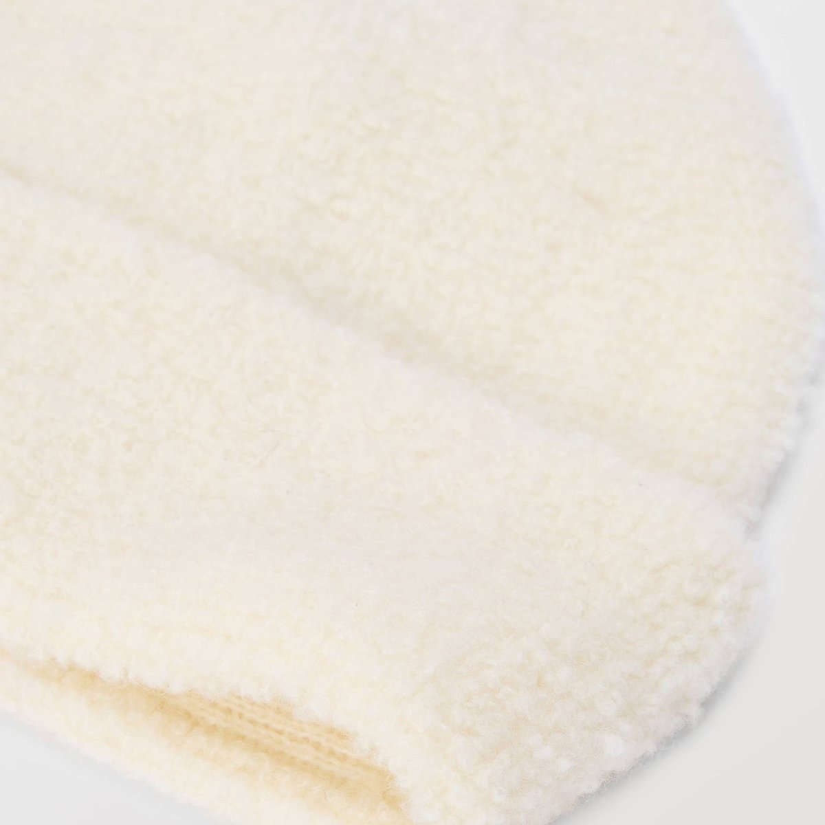 Bonnet en sherpa contenant de la laine ecru, MONOPRIX