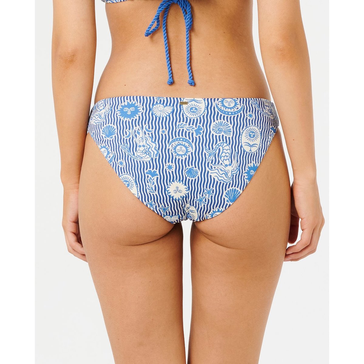 Bas de maillot de bain couverture complète Catalina WAVES bleu vintage, RIP CURL